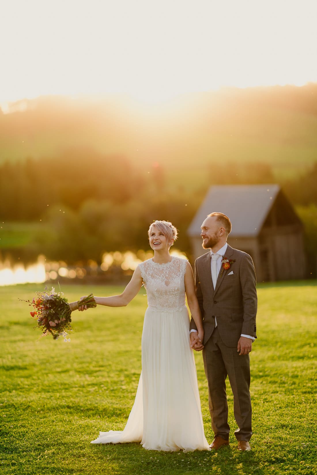 sunset at tocal hunter valley wedding
