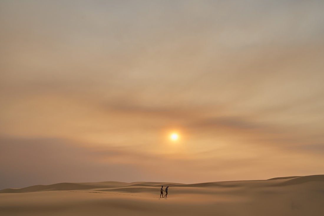 engagement shoot at stockton sand dunes